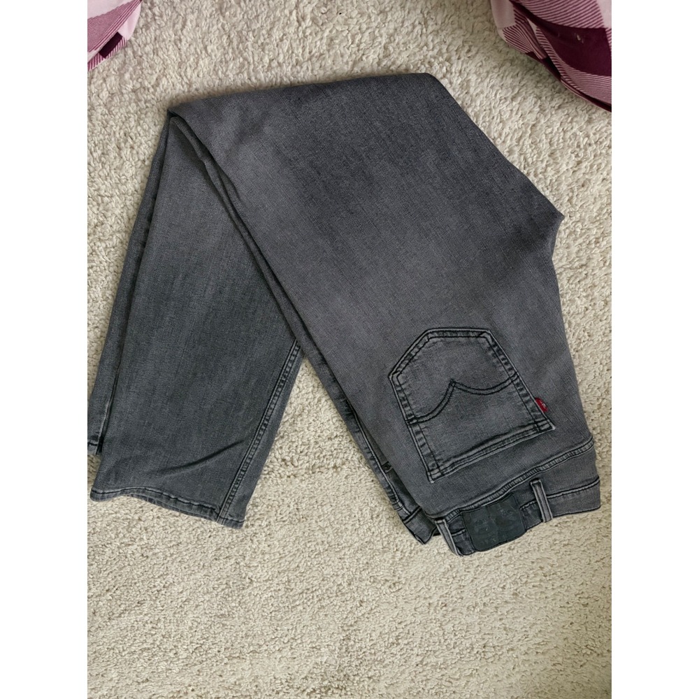 Levis 511 Slim Fit Jeans Mens 38x32 Charcoal Gray Dark Wash Denim grunge work